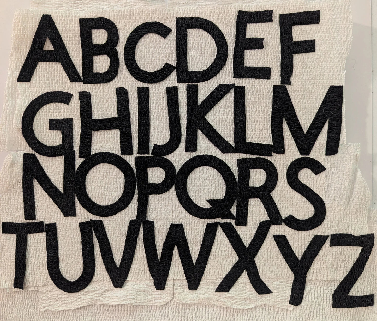 Individual Alphabet Letters